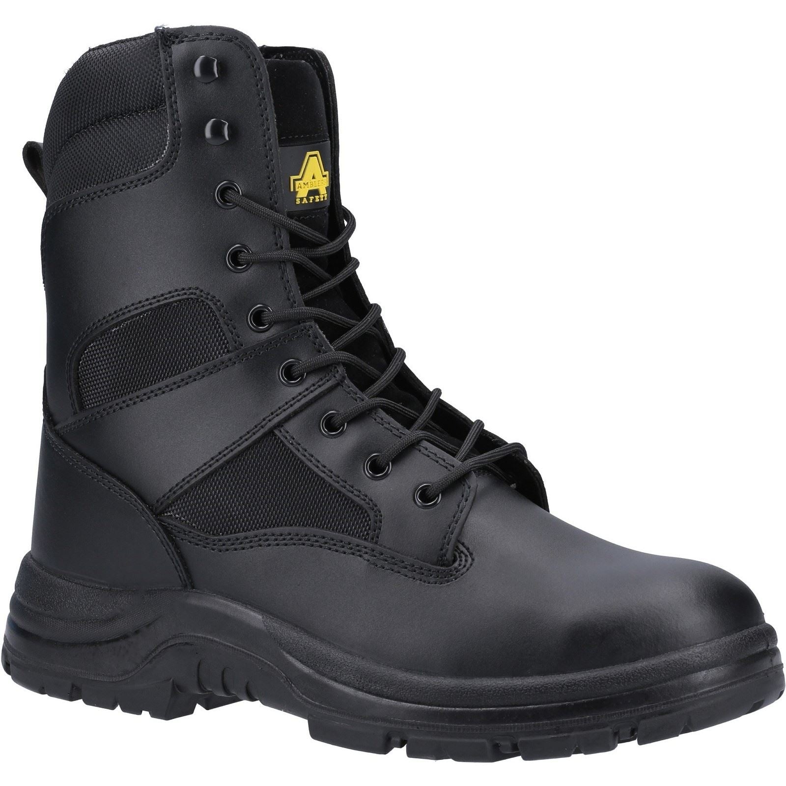 Amblers Safety FS008 Leather/Textile Black Safety Boots