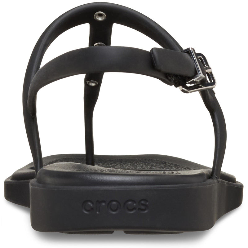 Crocs Miami Studded Thong Flip Thermoplastic Women's Black Sandals