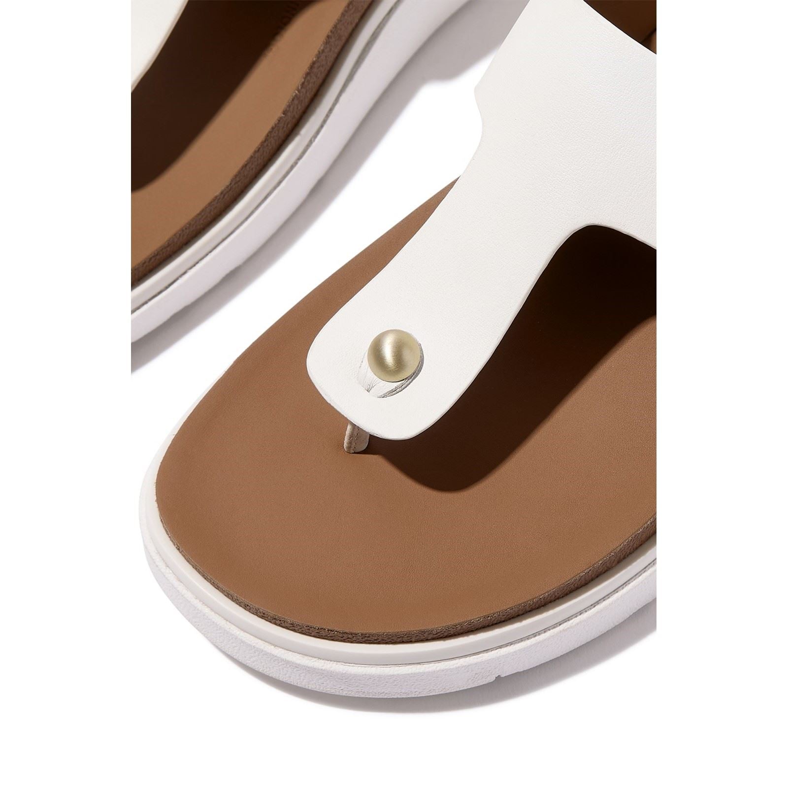 Fitflop Gen-FF Toe-Post Leather Women's Urban White Sandals