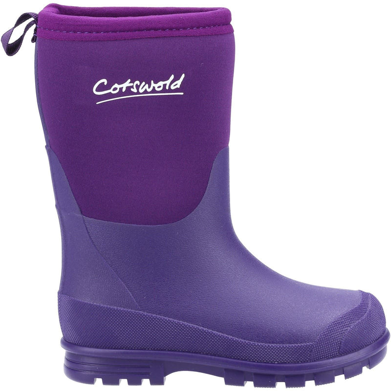 Cotswold Hilly Synthetic Purple Wellington Boots