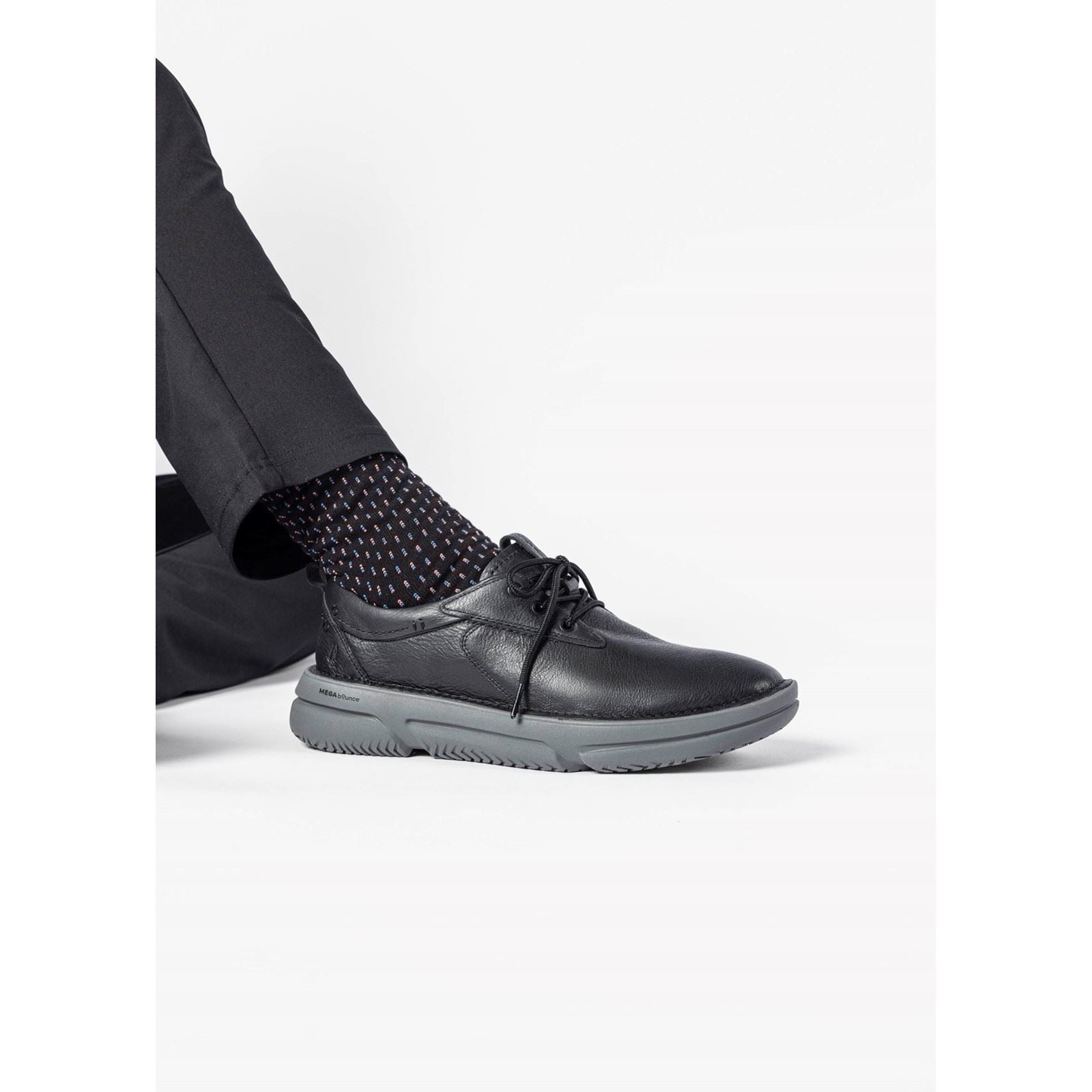 Hush Puppies Baylor Leather Men's Black Sneakers