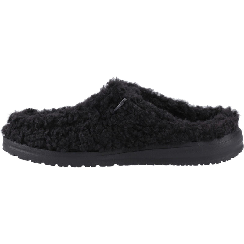 HEYDUDE Wendy Synthetic Women's Black Mules