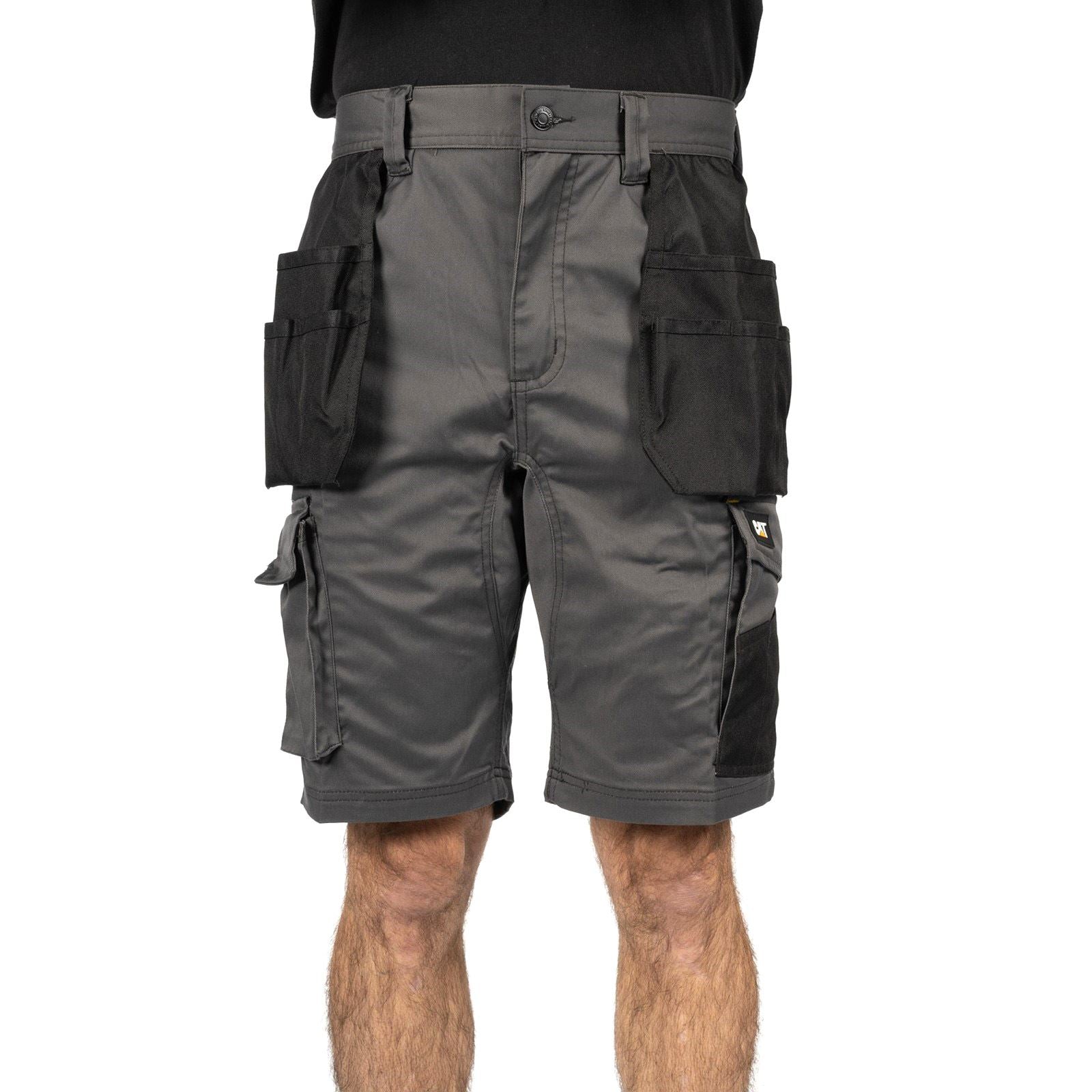 Caterpillar Essential Stretch Holster Polyester Men's Grey Work Shorts