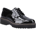 Pod Kortney Faux Leather Women's Black Patent Brogues Shoes