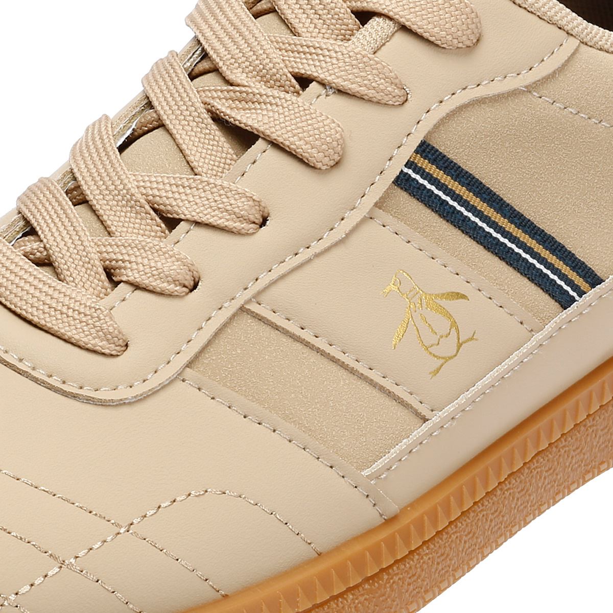 Penguin Striker Men's Beige/Navy Sneakers