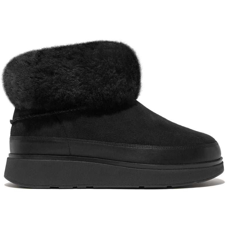 Fitflop Gen-FF Mini Double-Faced Leather Women's All Black Boots
