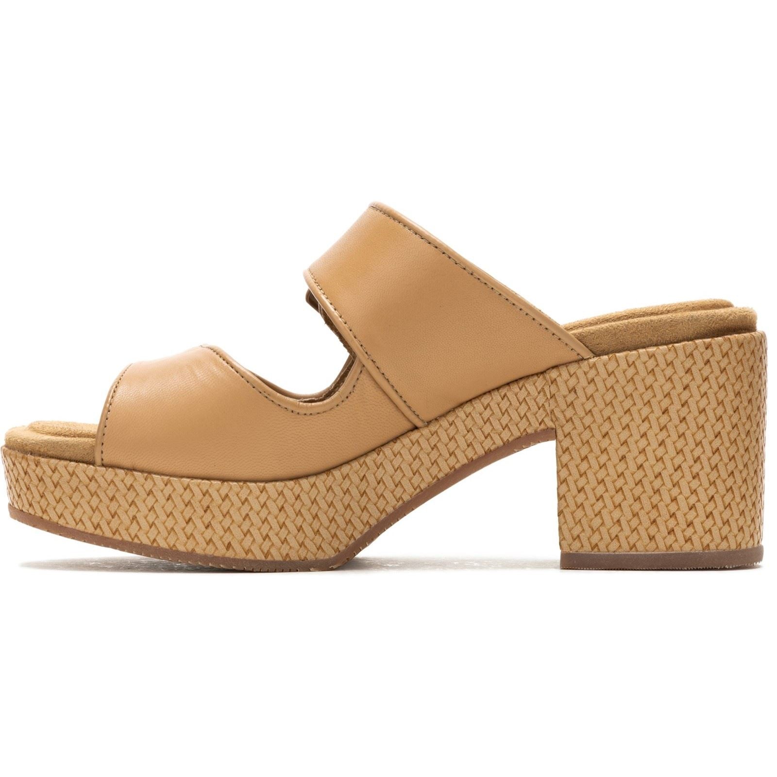 Hush Puppies Poppy Leather Women's Tan Heels