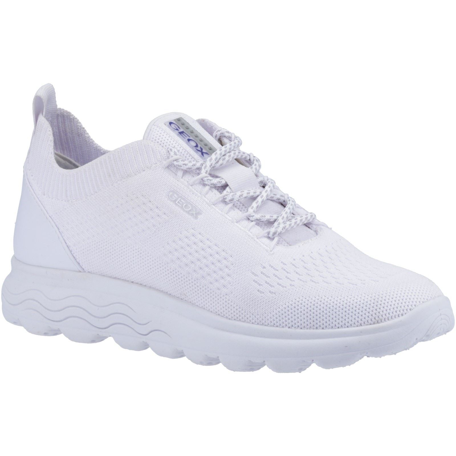 Geox D Spherica A Leather Women's White Sneakers