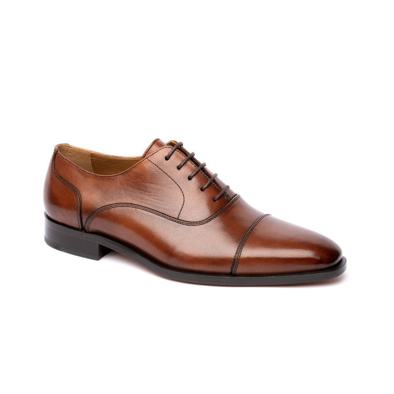 Chapman & Moore Toe Cap Oxford Leather Men's Chocolate Shoes