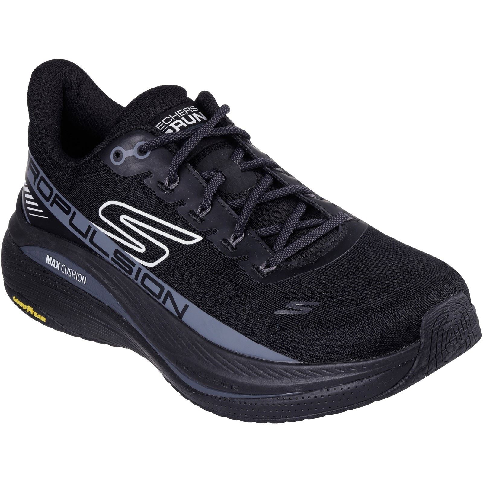 Skechers Performance Max Cushioning Propulsion Textile Men's Black Sneakers