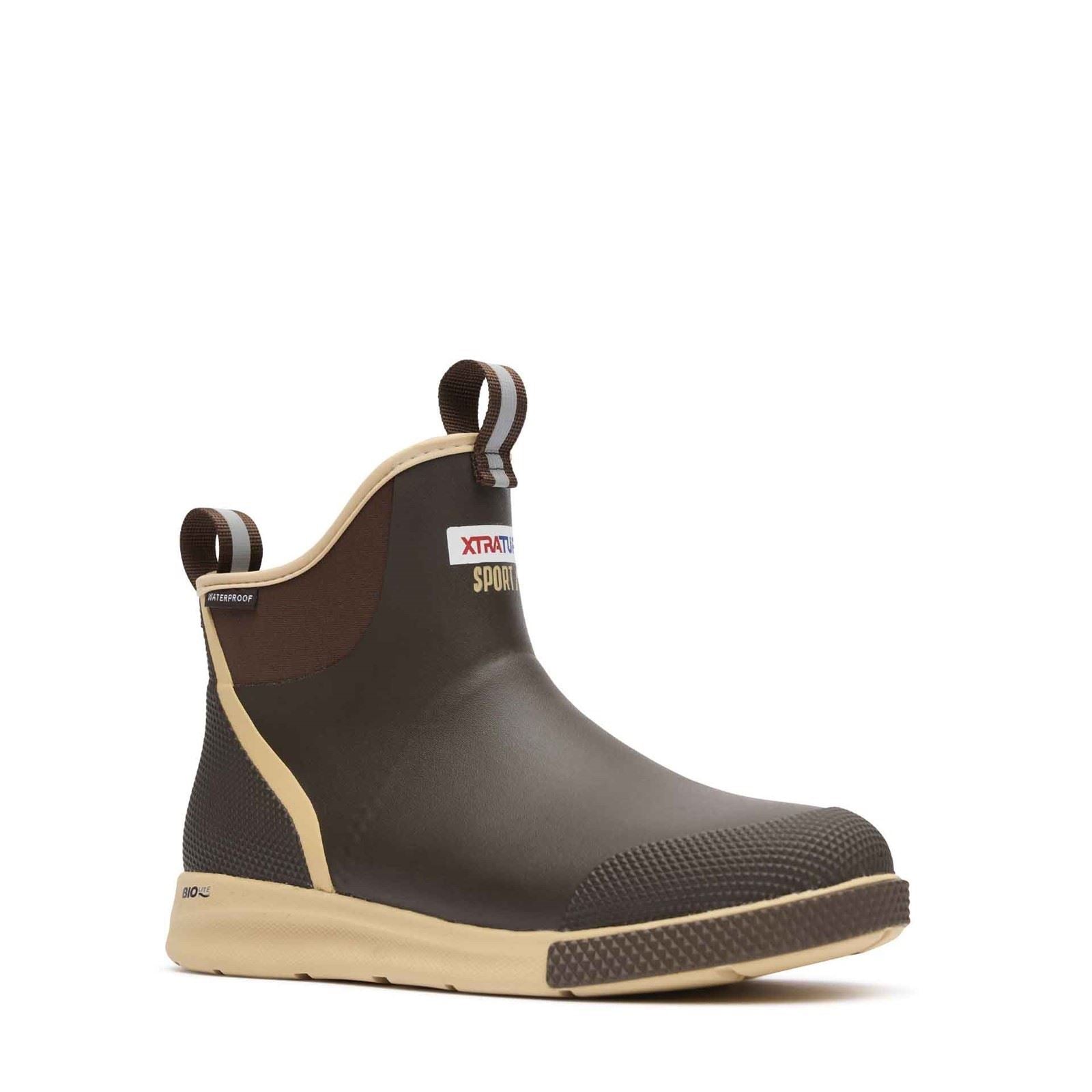 Xtratuf Ankle Deck Boot Sport EVA Men's Chocolate/Tan Wellington Boots