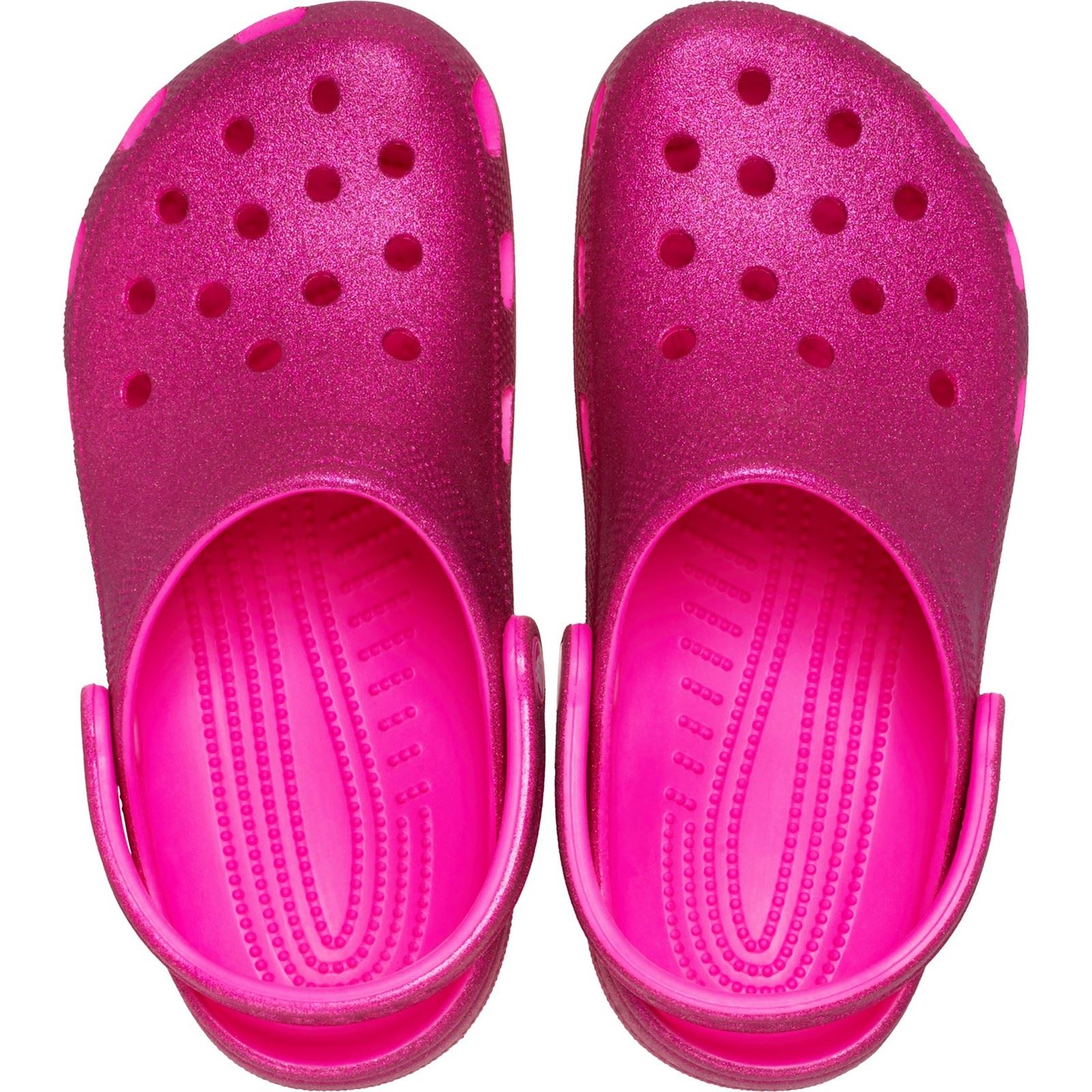 Crocs Classic Glitter Synthetic Pink Crush Clogs