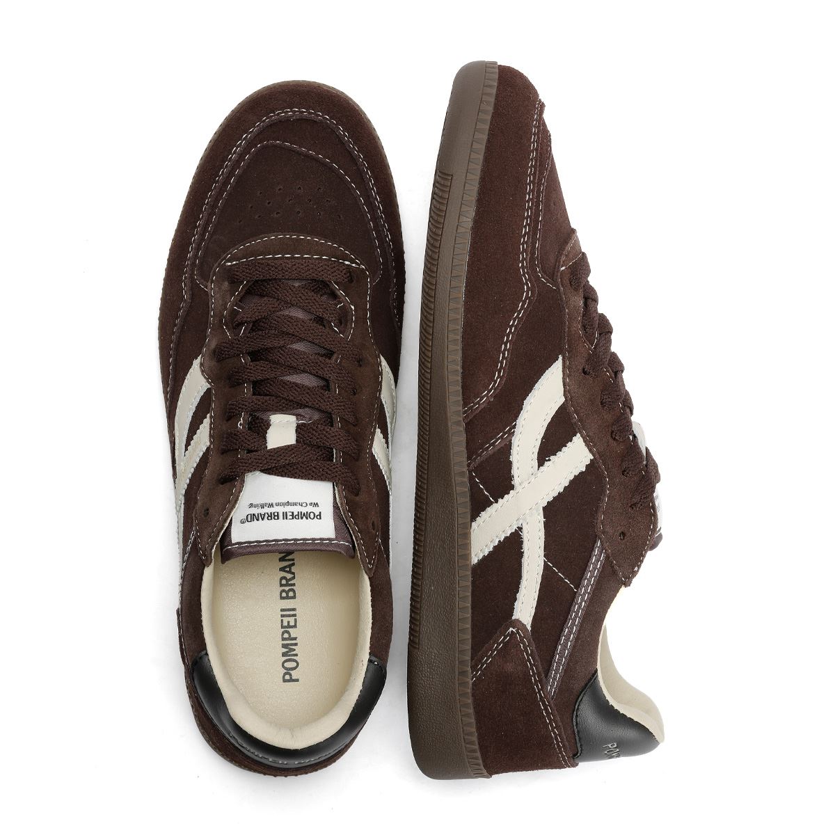 Pompeii Elan Sala Suede Men's Ecru/Biscuit Sneakers
