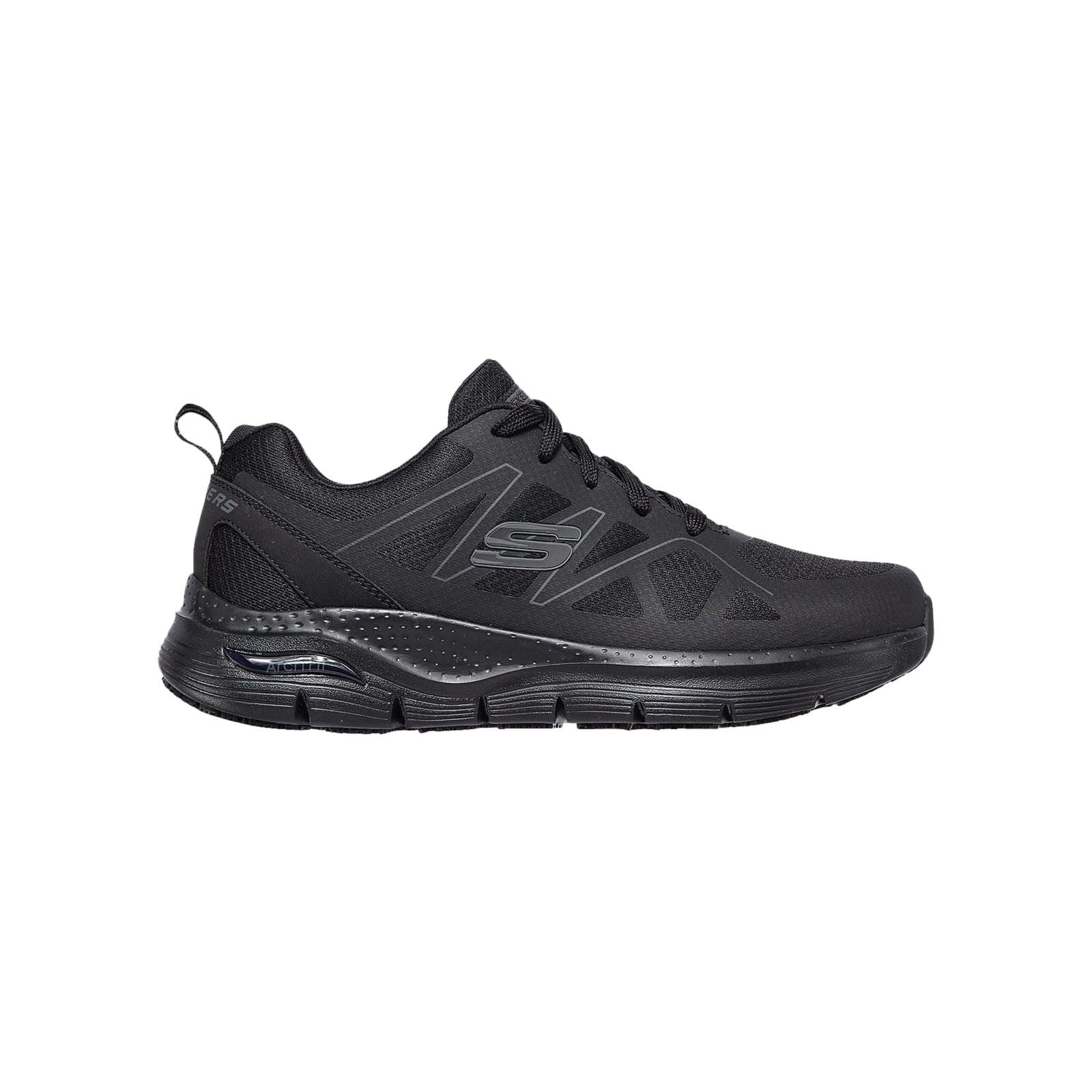 Skechers Workwear Arch Fit SR Axtell Polyester Men's Black Safety Sneakers