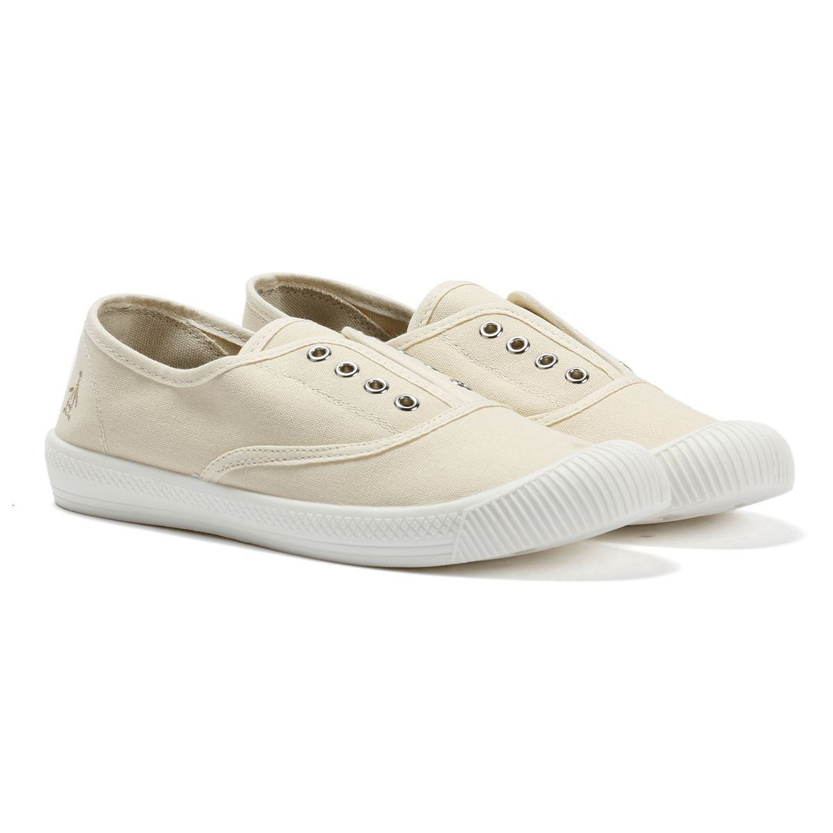 Penguin Anita Canvas Women's Off White Pumps