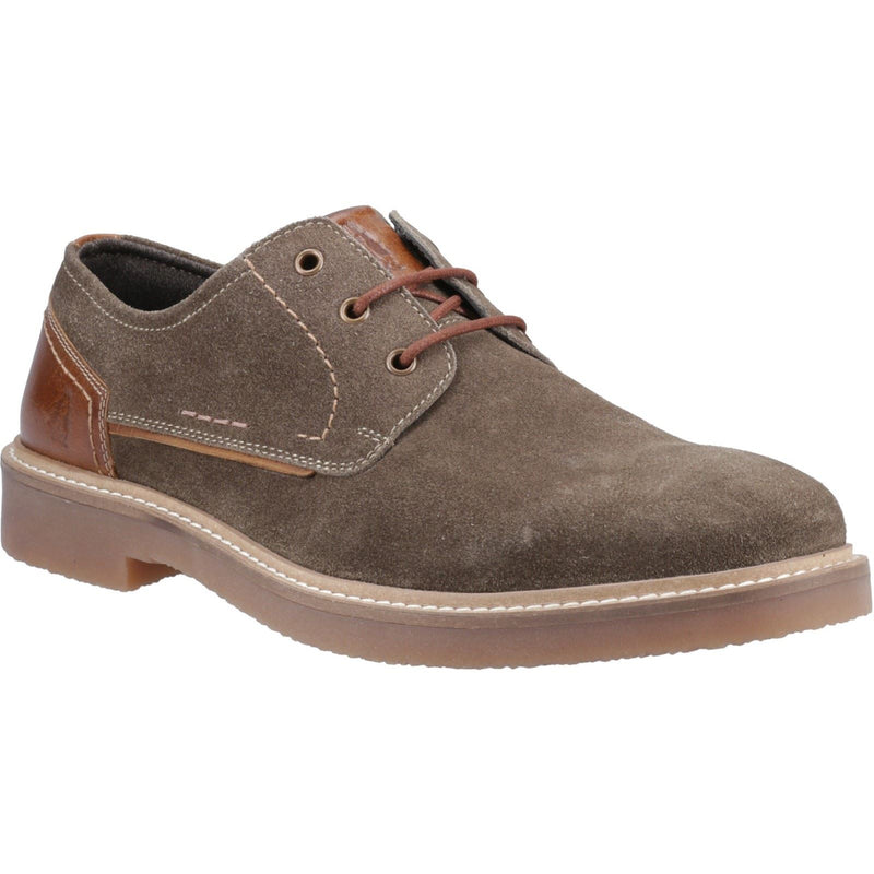 Hush Puppies Guy Leather Men's Khaki Lace-Up Shoes