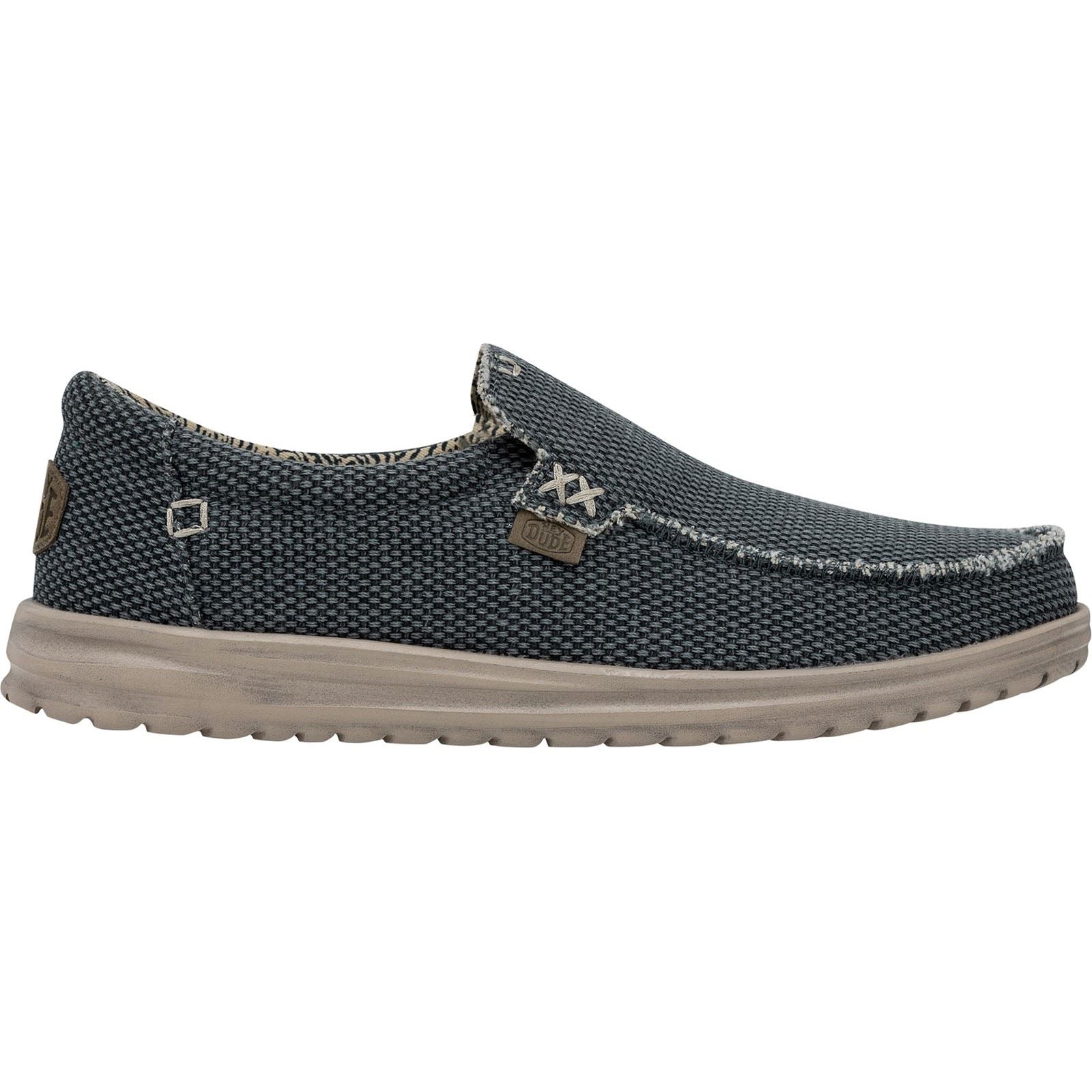 HEYDUDE Mikka Braided Textile Men's Deep Blue Loafers