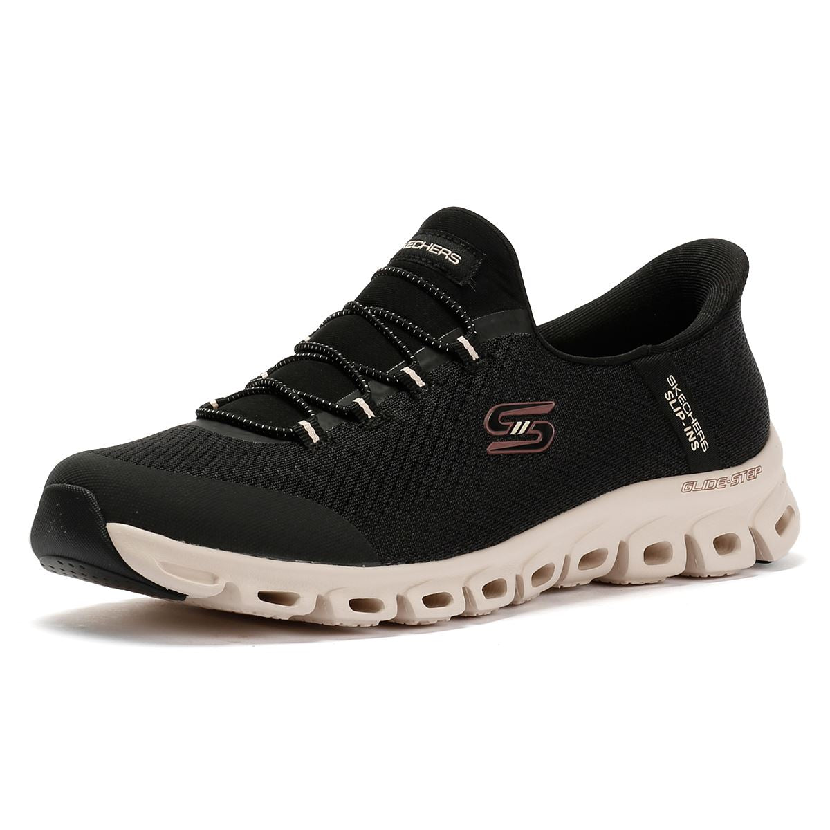 Skechers Slip-Ins Glide Step Vibey Mesh Women's Black Sneakers