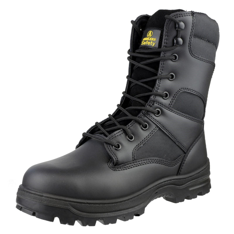 Amblers Safety FS008 Leather/Textile Black Safety Boots