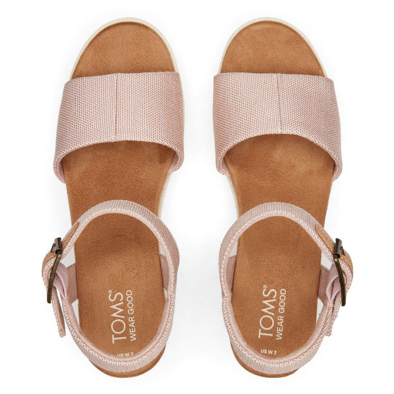 TOMS Diana Nylon Women's Ballet Pink Wedges