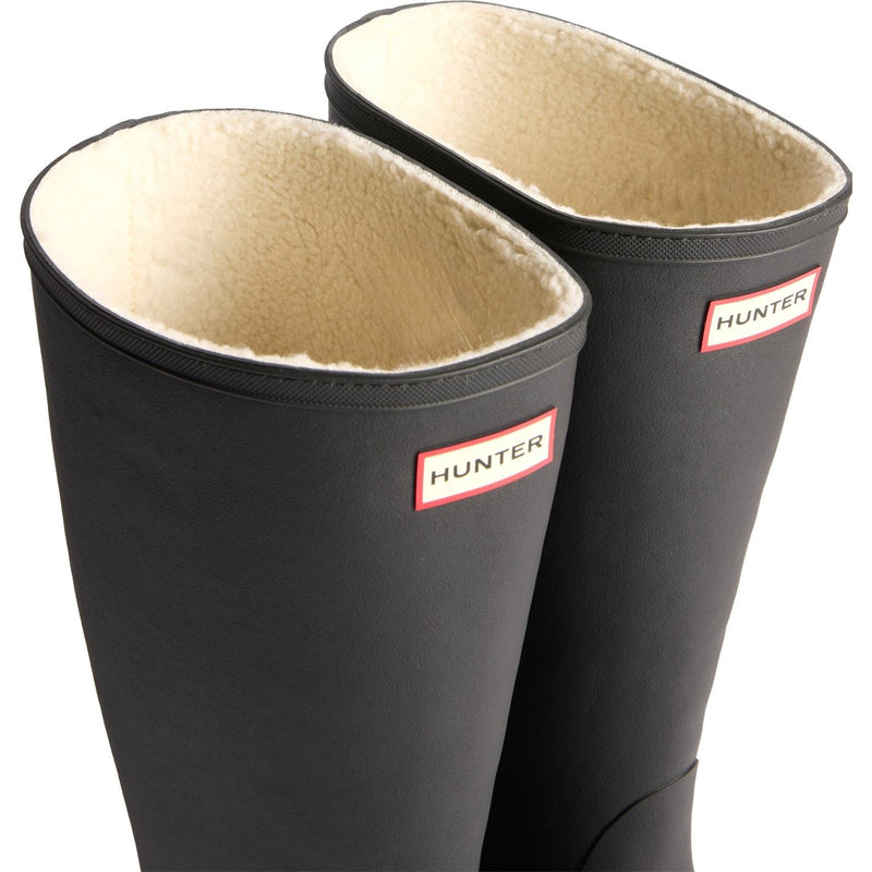 Hunter Downpour Tall Insulated Boot Rubber Men's Black Wellington Boots