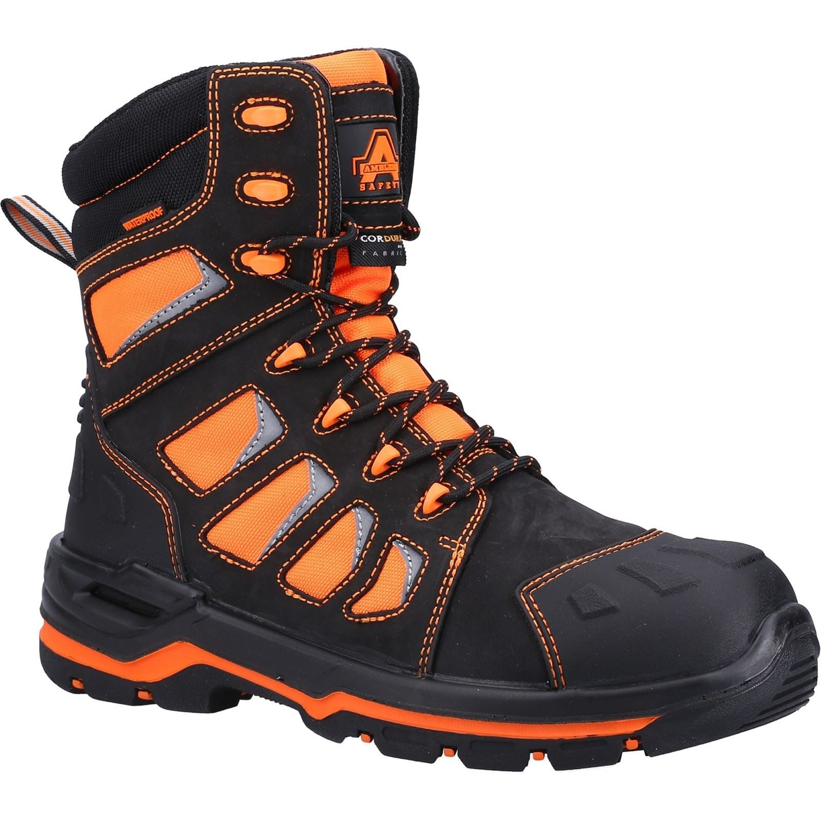 Amblers Safety Beacon Leather Orange Safety Boots