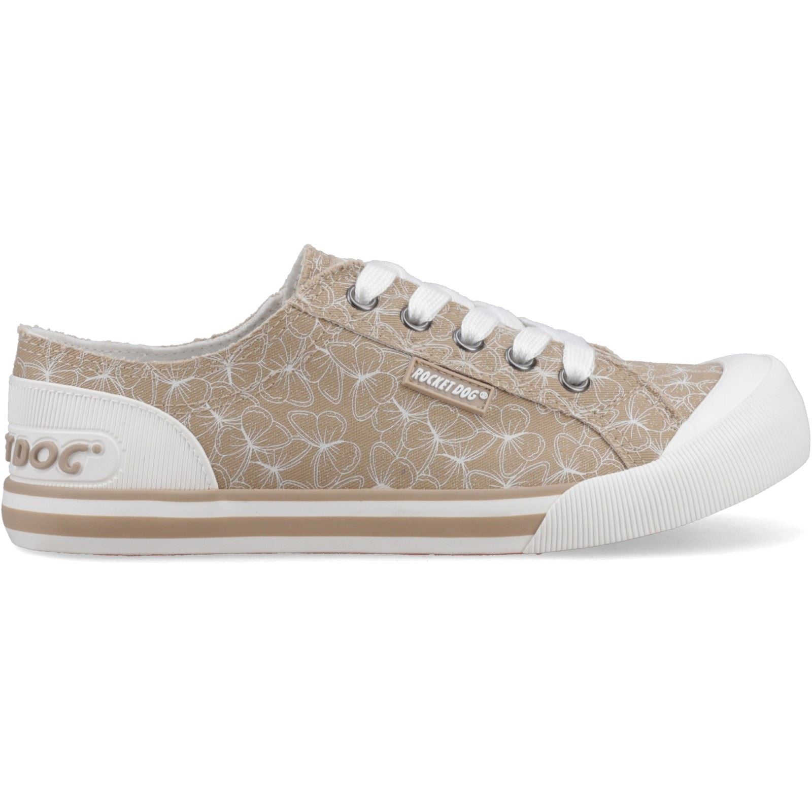 Rocket Dog Jazzin Mariposa Textile Women's Tan Sneakers