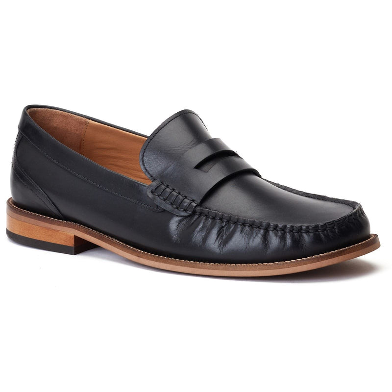 Base London Garfield Leather Men's Black Loafers