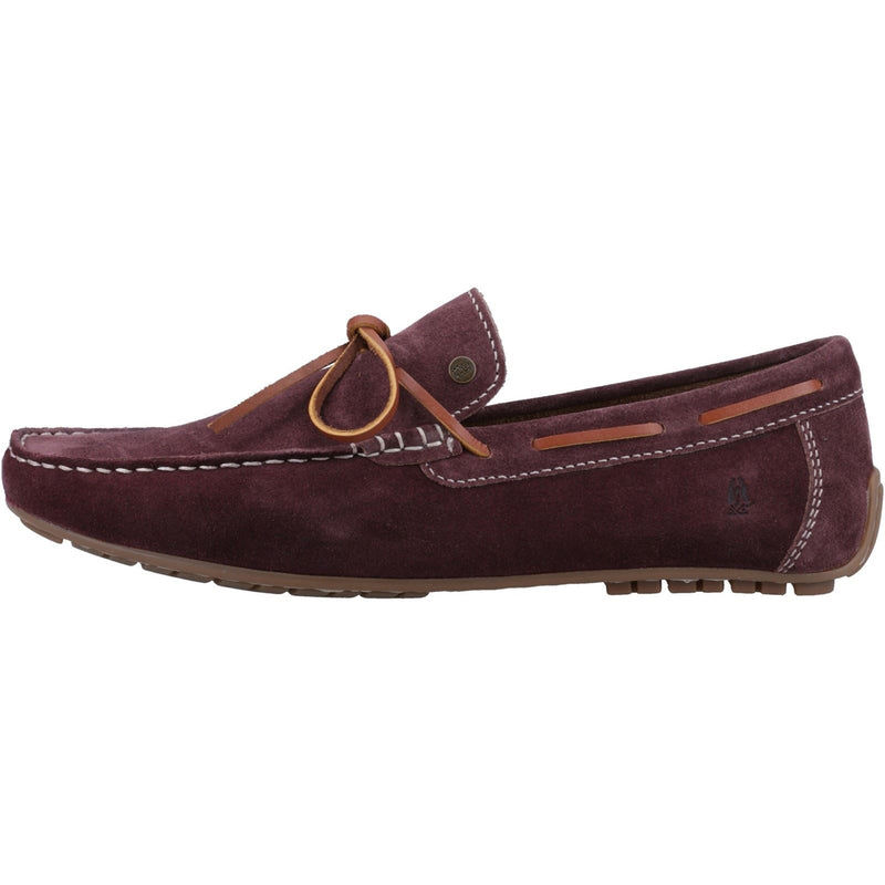 Hush Puppies Reuben Suede Men's Bordeaux Boat Shoes