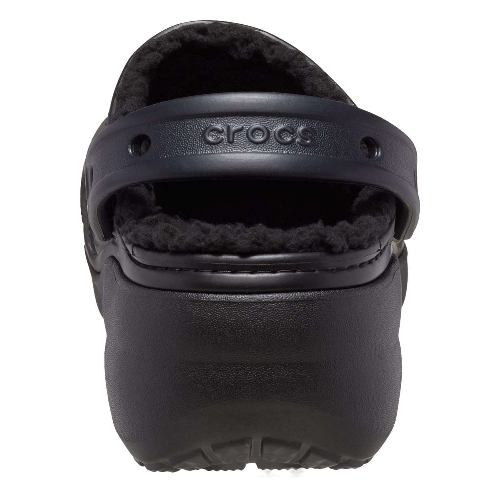 Crocs Classic Platform Lined Synthetic Women's Black Clogs