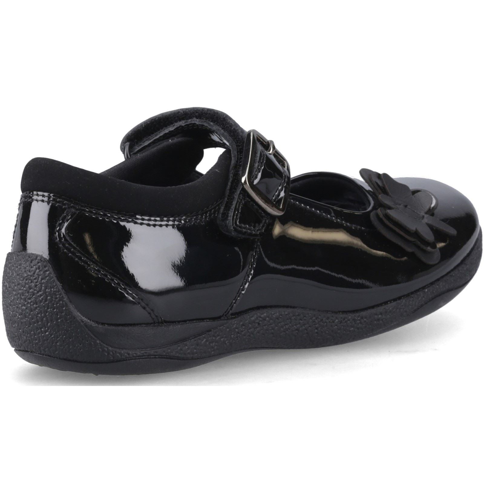 Hush Puppies Julie Ballerina Patent Leather Girl's Black Shoes