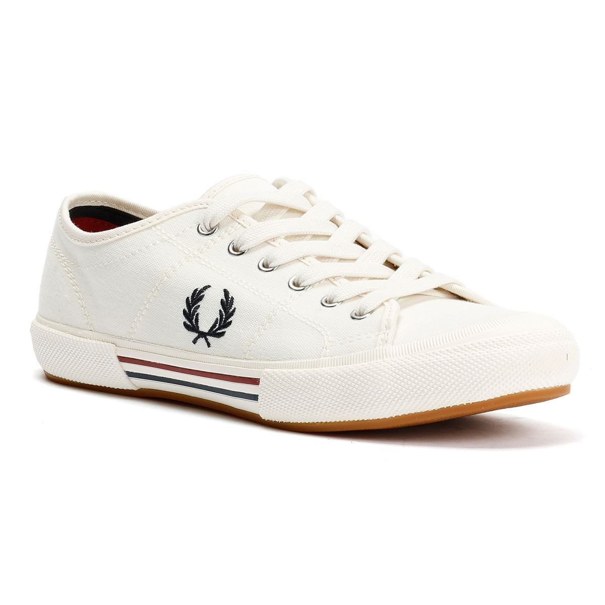 Fred Perry B708 Vintage Tennis Canvas Men's White Sneakers