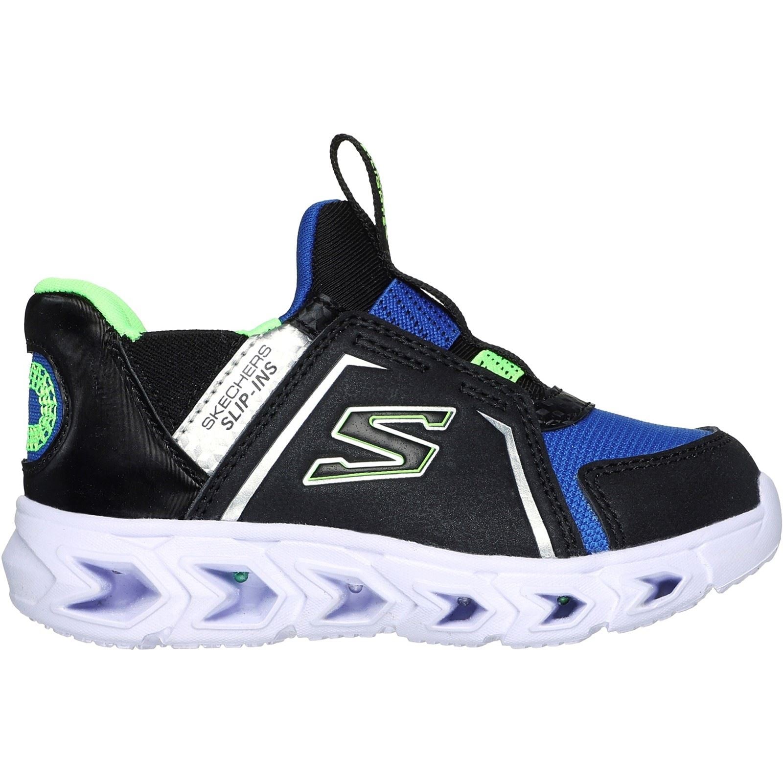 Skechers Hypno-Flash 2.0 - Vexlux Boy's Black/Blue/Lime Trainers