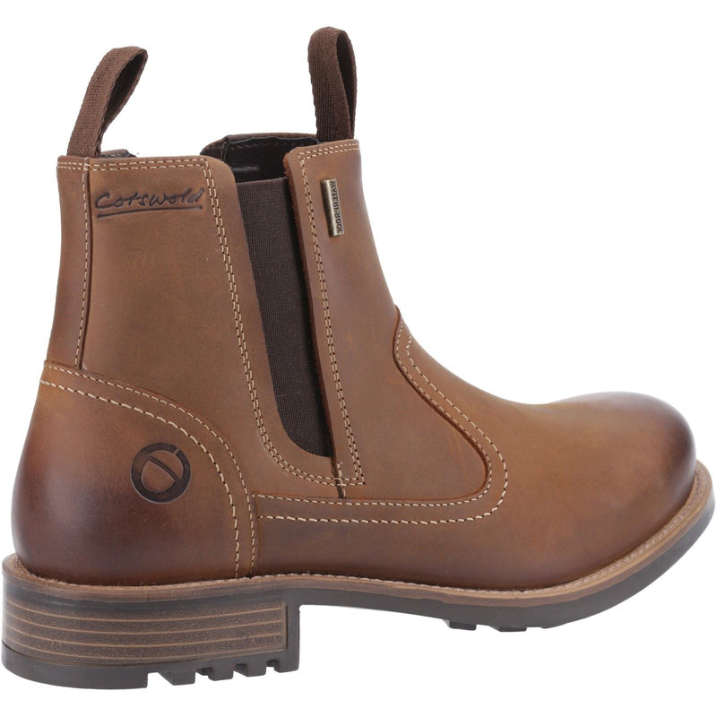 Cotswold Worcester Leather Men's Light Brown Ankle Boots