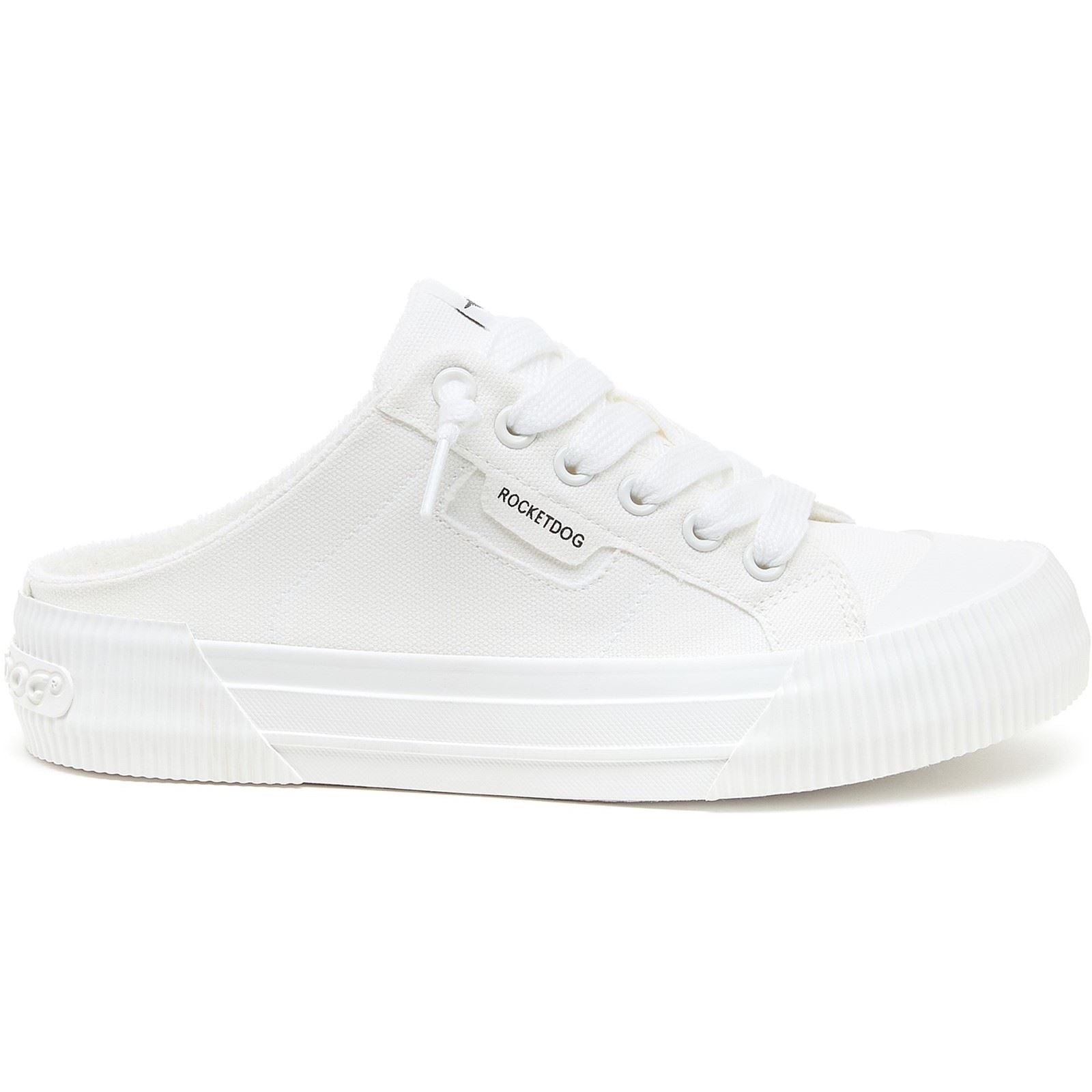 Rocket Dog Cheery Mule Canvas Textile Women's White Mules