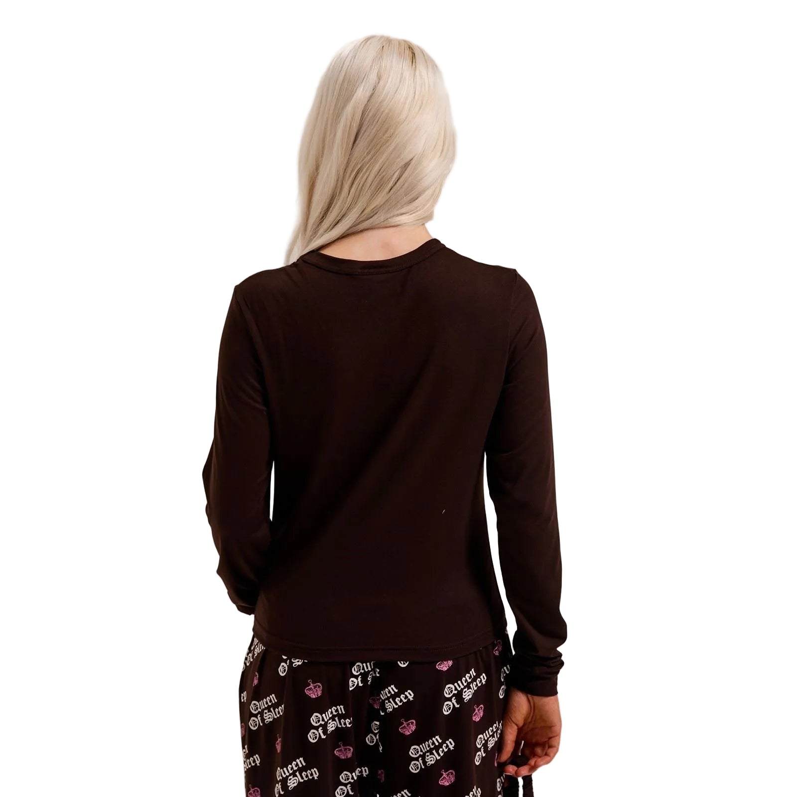 Juicy Couture Queen Of Sleep Polyester Women's Brown Loungewear Set