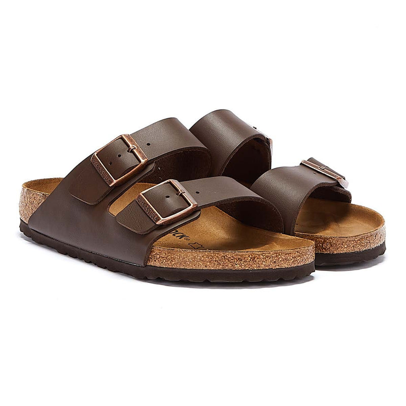 Birkenstock Arizona Birko-Flor Womens Brown Narrow Sandals