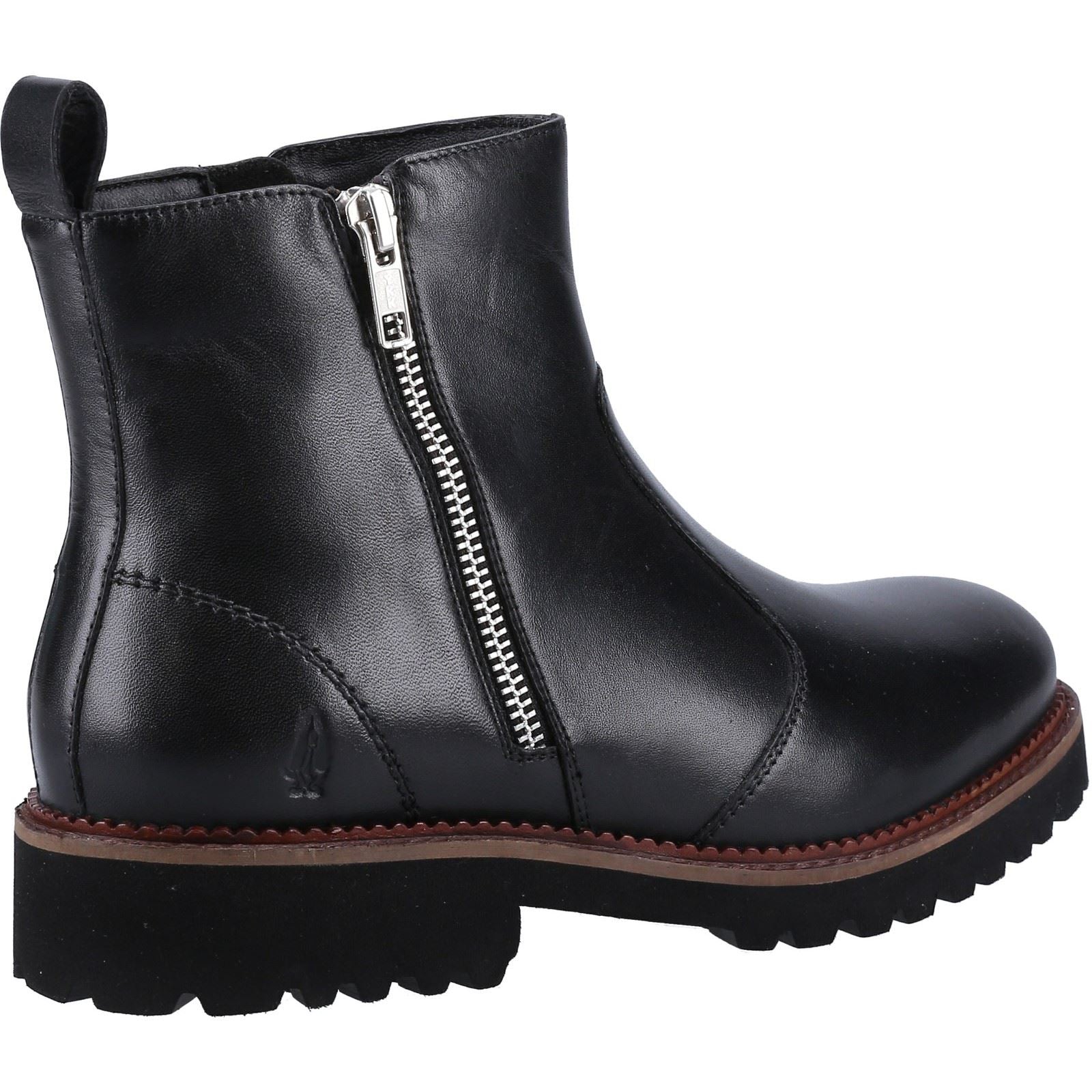 Hush Puppies Grace Zip Suede Women's Black Boots