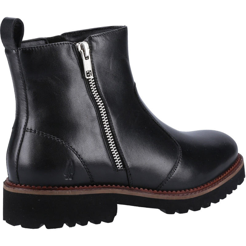 Hush Puppies Grace Zip Suede Women's Black Boots