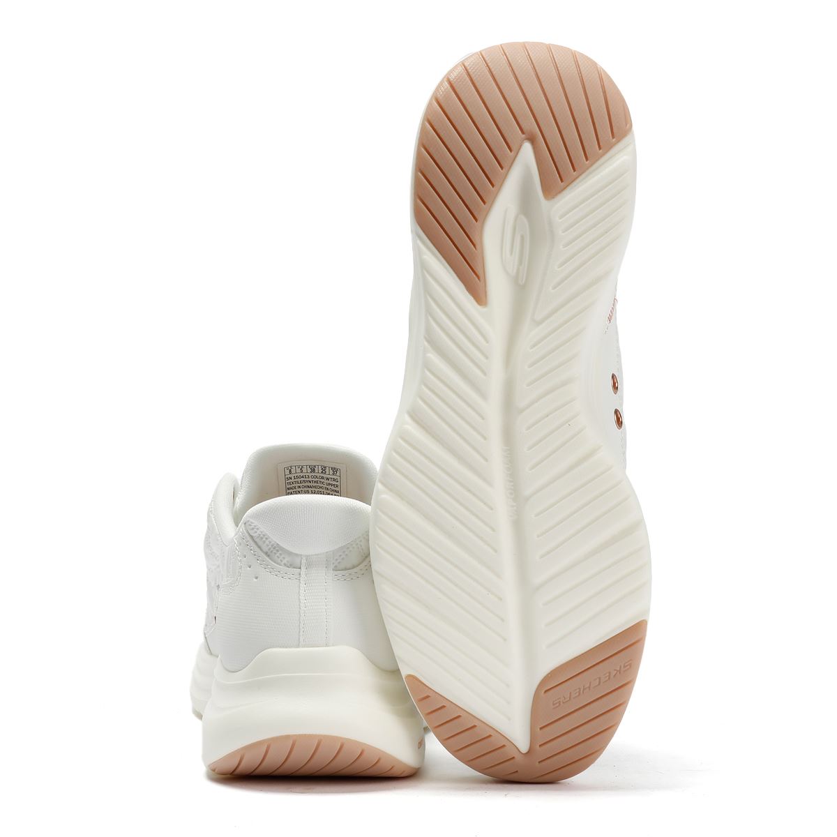 Skechers Slip-Ins Contour Foam Cozy Fit Women's White Sneakers