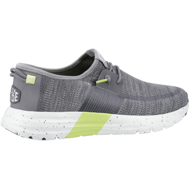 HEYDUDE Sirocco Sport Mode Nylon Men's Heather Grey/Charcoal Sneakers