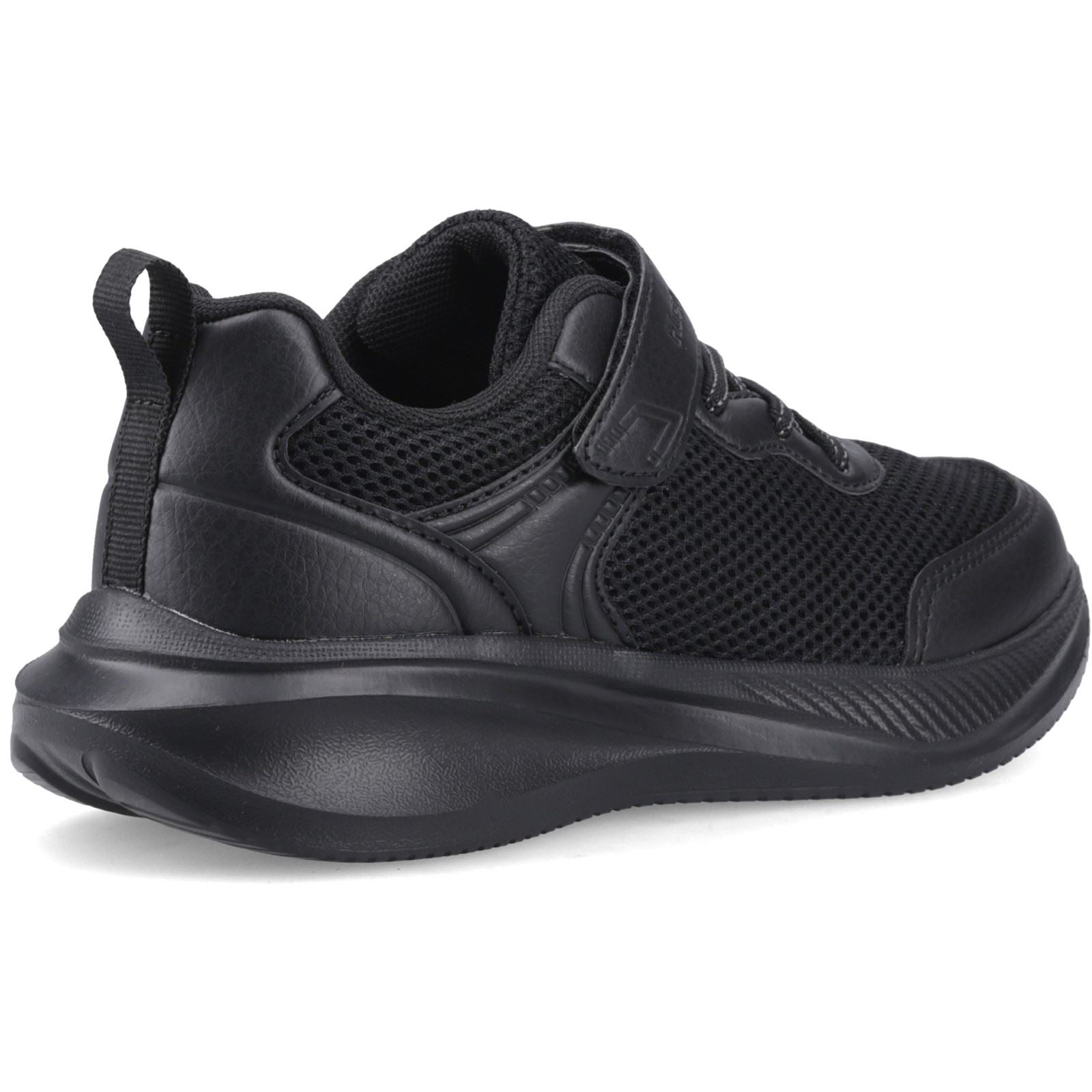 Hush Puppies Marty Trainer Jnr Textile Boy's Black Trainers