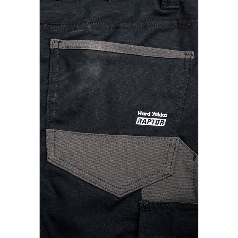 Hard Yakka Raptor Cuffed Cotton Women's Black Outdoor Trousers