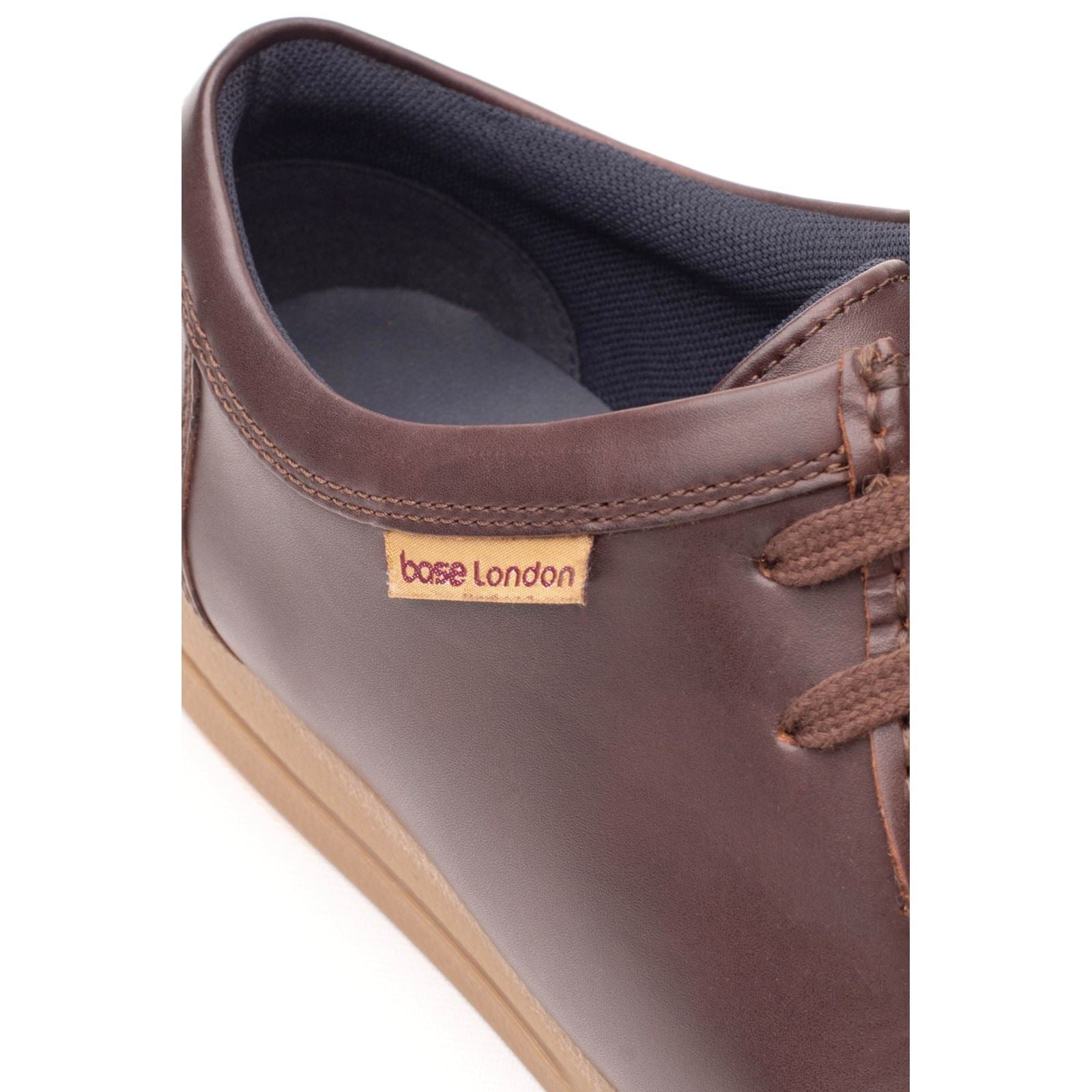 Base London Koko Leather Men's Chestnut Moccasins Shoes