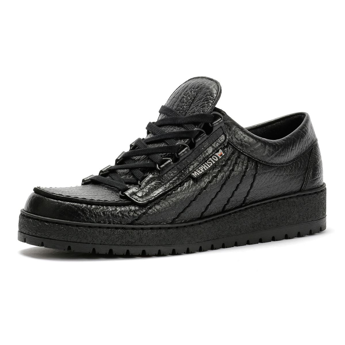 Mephisto Rainbow Mamouth 714 Leather Men's Black Shoes