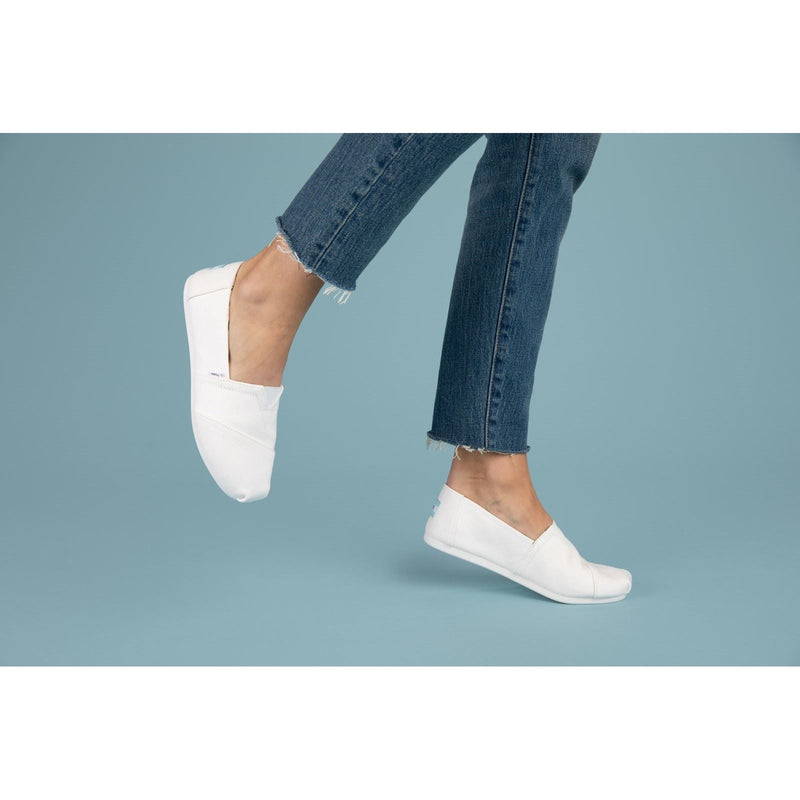 TOMS Alpargata 100% Cotton Women's White Espadrilles