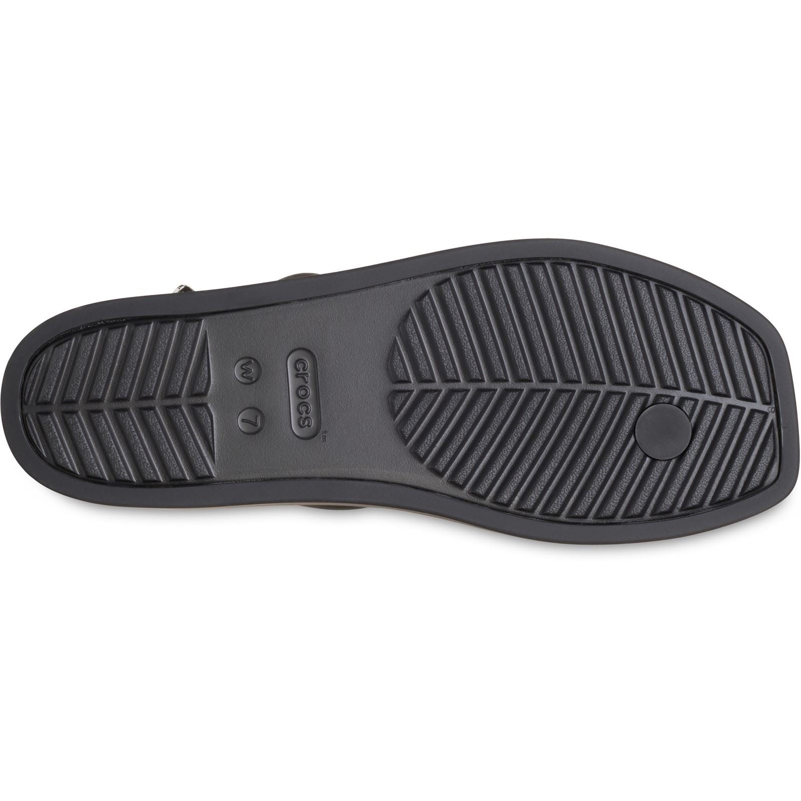 Crocs Miami Studded Thong Flip Thermoplastic Women's Black Sandals