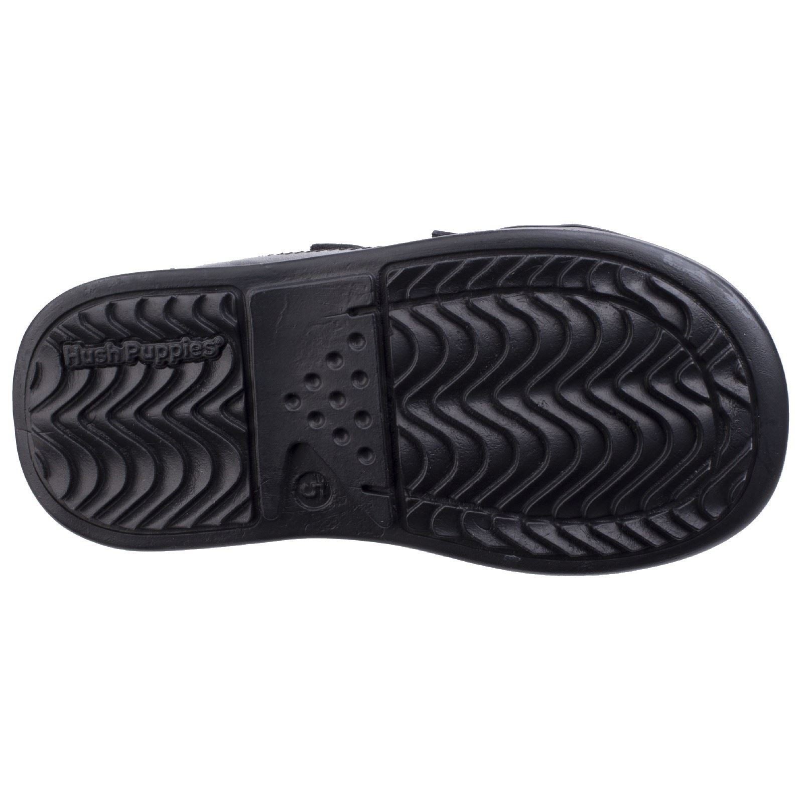 Hush Puppies Liam Infant Leather Boy's Black Shoes