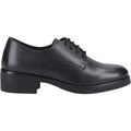 Hush Puppies Anastasia Senior Leather Girls's Black Lace-Up Shoes
