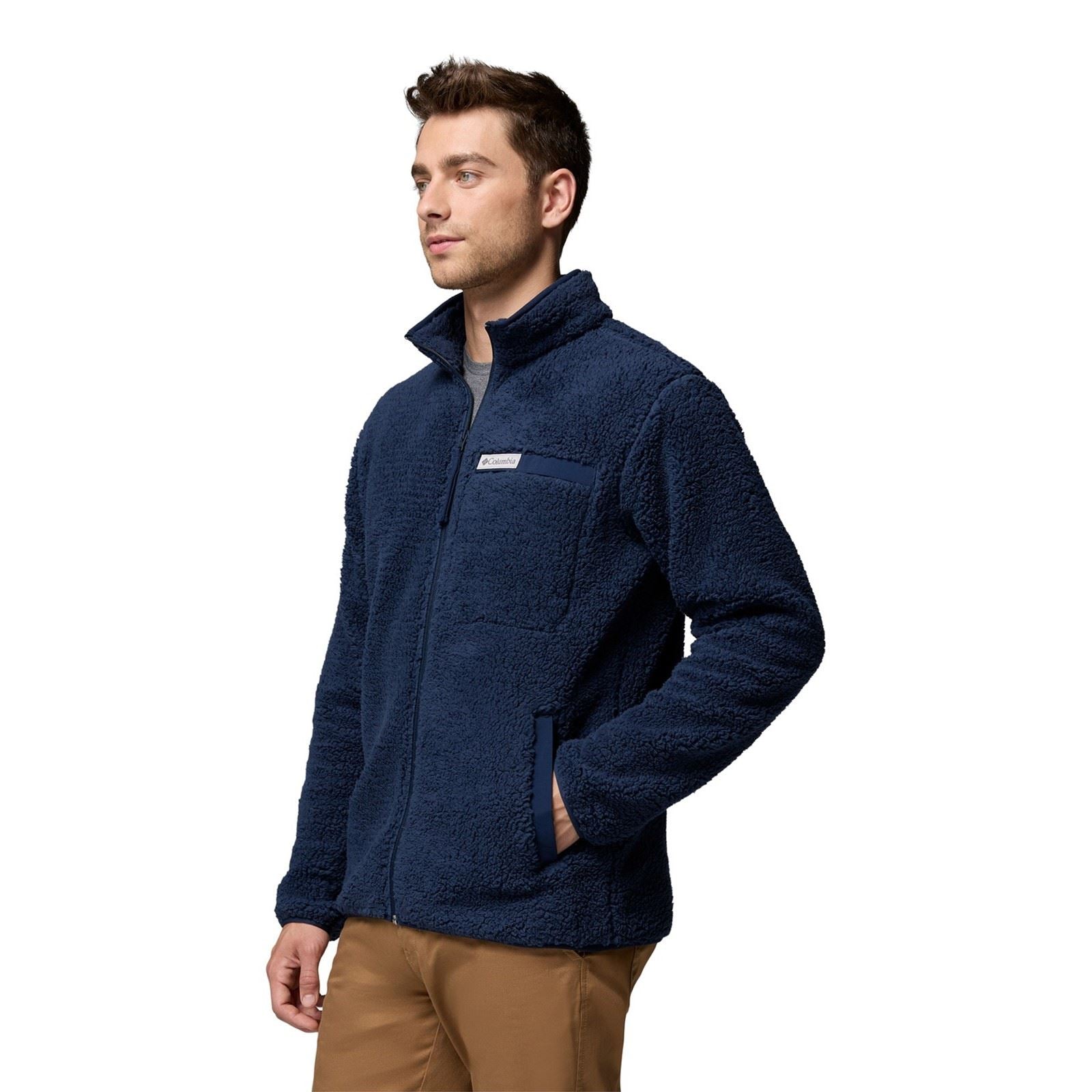 Columbia Rugged Ridge High Pile Full Zip Men's Blue Fleece Jacket